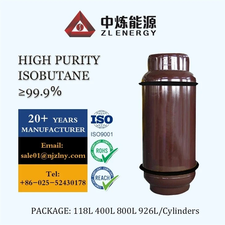 High-purity, Environmentally Friendly Isobutane R600a suppliers